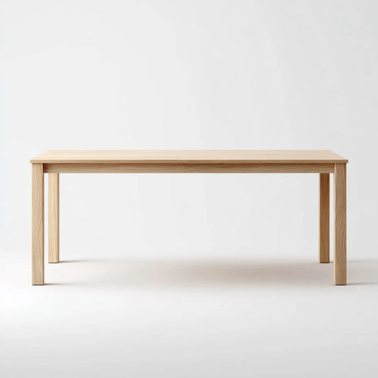 Table à manger rectangulaire naturelle 140 x 80 x 75 cm en pin massif